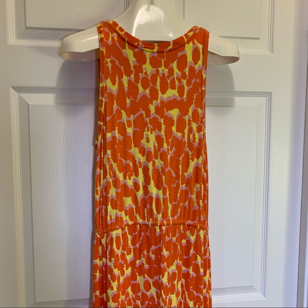 Gap Lava Orange Sleeveless Maxi Dress SP - Picture 5 of 9